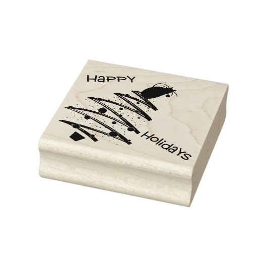 ハッピーホリデー ラバースタンプ (スタンプ)