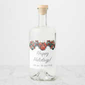 ハッピーホリデー リキュールボトルラベル (正面)