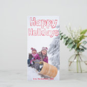 ハッピーホリデー レッドブロック - フォトカード シーズンカード (スタンド正面)