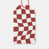 ハッピーホリデー | レトロよくはしゃぐタイポグラフィ ギフトタグ (裏面)