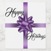 ハッピーホリデー ワインラベル (シングルラベル)