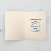 ハッピーホリデー。ヴィンテージおもしろいネズミ シーズンカード (内部)