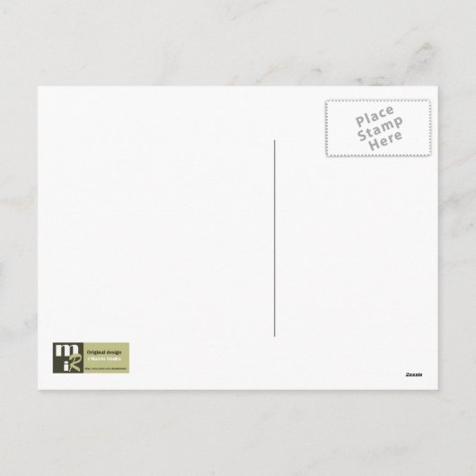 ハッピーホリデー。ヴィンテージクリスマスキャロラー シーズンポストカード (裏面)