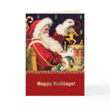 ハッピーホリデー。ヴィンテージサンタクロース