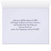 ハッピーホリデー。ヴィンテージ冬のシーンカード (内部横(下))