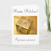 ハッピーホリデー!(代理挨拶状) シーズンカード (正面)