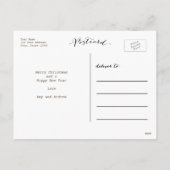 ハッピーホリデー | 休日の写真はがき シーズンポストカード (裏面)