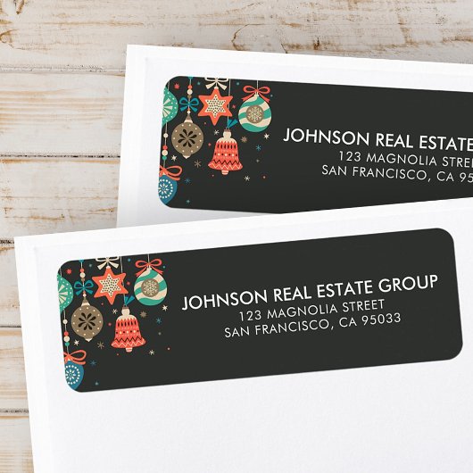 ハッピーホリデー |休日モダンオーナメント ラベル