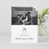 ハッピーホリデー |写真の追加 シーズンカード (スタンド正面)