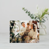 ハッピーホリデー、写真名ゴールドフォイルポストカード 箔シーズンポストカード (立ち正面)