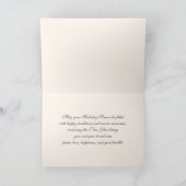 ハッピーホリデー。冬のパリの景色 シーズンカード (内部)