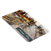 ハッピーホリデー。冬のパリの景色 マグネット (右側)