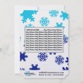 ハッピーホリデー | 冬のワンダーランド | バージョン2 シーズンカード (裏面)