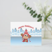 ハッピーホリデー！冬猿 シーズンポストカード (スタンド正面)