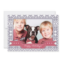 ハッピーホリデー。北欧スノーフレーク模様の写真