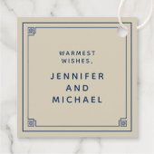 ハッピーホリデー |名前の追加 フェイバータグ (裏面)