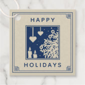 ハッピーホリデー |名前の追加 フェイバータグ (正面)