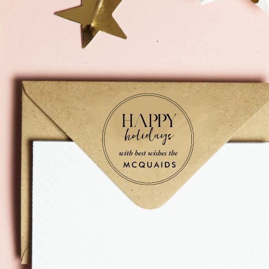 ハッピーホリデー – 名字 セルフインキングスタンプ