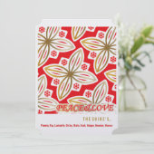 ハッピーホリデー | 平和と愛 | ポインセチア | シーズンカード (スタンド正面)