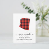 ハッピーホリデー | 引っ越しました | アリゾナ州 ポストカード (スタンド正面)