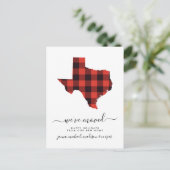 ハッピーホリデー |引っ越しました |テキサス州 ポストカード (スタンド正面)