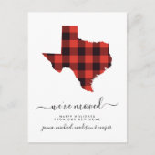 ハッピーホリデー |引っ越しました |テキサス州 ポストカード (正面)