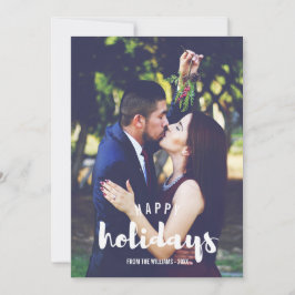 ハッピーホリデー　手描き　パーソナライズ　写真 シーズンカード