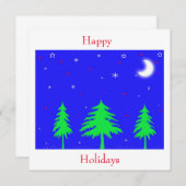 ハッピーホリデー 招待状 (正面/裏面)