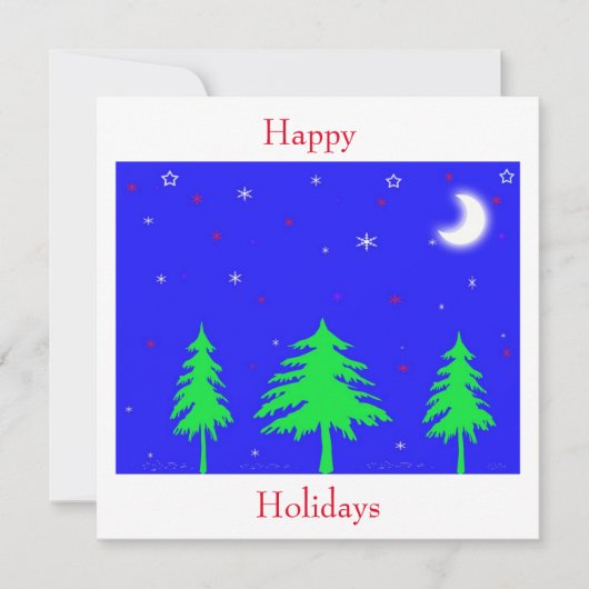 ハッピーホリデー 招待状 (正面)