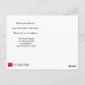 ハッピーホリデー – 新しい住所クリスマスカード ポストカード (裏面)