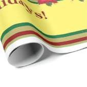 ハッピーホリデー – 新年，クリスマス ラッピングペーパー (ロールコーナー)