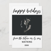 ハッピーホリデー 未来のMr. & Mrs. フォト シーズンカード (正面/裏面)