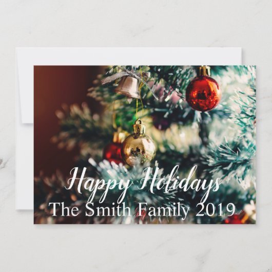 ハッピーホリデー 案内状 (正面)