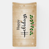 ハッピーホリデー 横断幕 (縦)