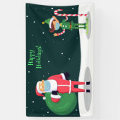 ハッピーホリデー 横断幕 (縦)