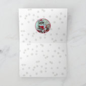 ハッピーホリデー!母猫から…かわいらし. シーズンカード (内部)