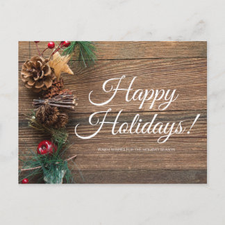 ハッピーホリデー、温かい願い シーズンポストカード