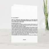 ハッピーホリデー!* (素晴らしプリント付) シーズンカード (裏面)