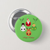ハッピーホリデー! 缶バッジ (正面&裏面)