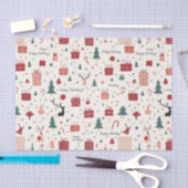 ハッピーホリデー 薄葉紙 (クラフト)