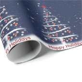 ハッピーホリデー 赤い靴下と野球 ラッピングペーパー (ロールコーナー)