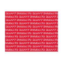 「ハッピーホリデー」赤白