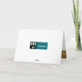 ハッピーホリデー。金ゴールドクリスマスボールホリデーカード シーズンカード (裏面)