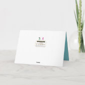 ハッピーホリデー，雪だるまソーシャルディスティングコビデ19 カード (裏面)