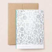 ハッピーホリデー | Christmas Angel 実在 Luxury 箔カード (裏面封筒付き)