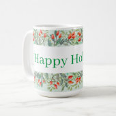 ハッピーホリデー!Green コーヒーマグカップ (正面左)