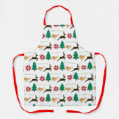 ハッピーホリデー | Merry Christmasおもしろい エプロン (正面)