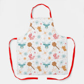 ハッピーホリデー | Merry Christmasおもしろい エプロン (正面)