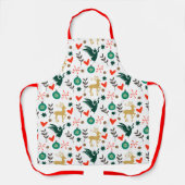 ハッピーホリデー | Merry Christmasおもしろい エプロン (正面)