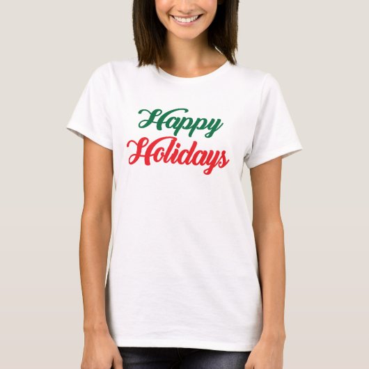 ハッピーホリデー Tシャツ (正面)